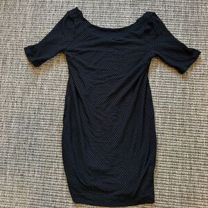Banana Republic Black Off-the-Shoulder Bodycon Dress